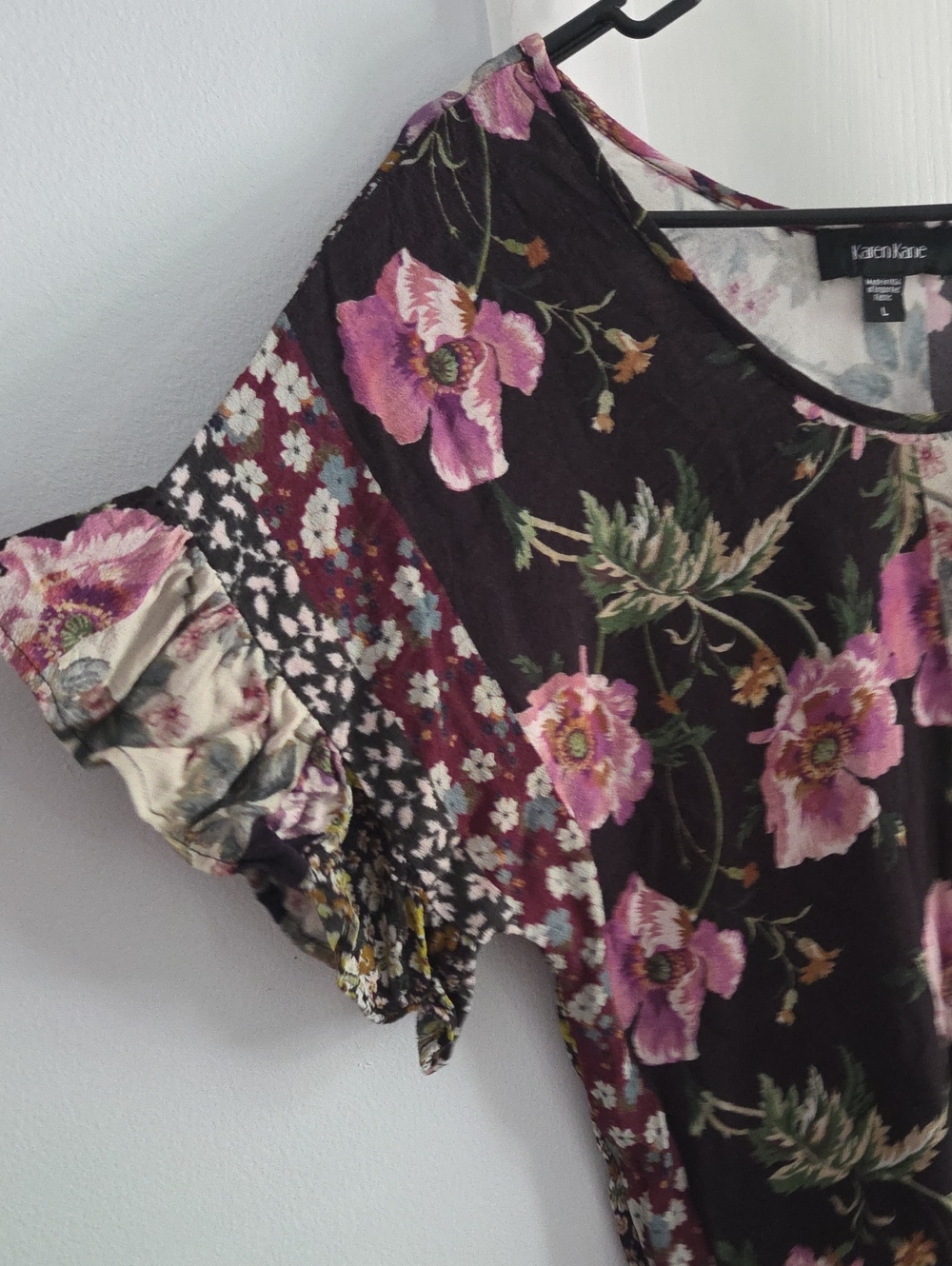 Karen Kane blouse patchwork L - Picture 2 of 7